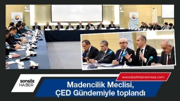 Madencilik Meclisi, &Ccedil;ED G&uuml;ndemiyle toplandı