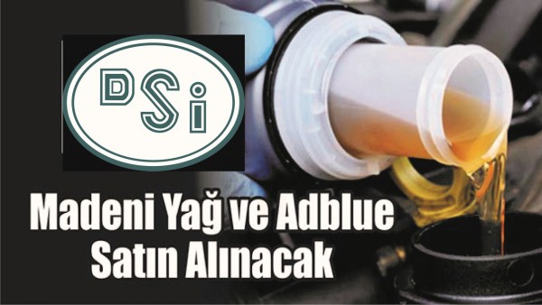 MADENİ YAĞ VE ADBLUE ALINACAK