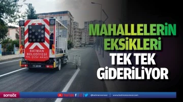 Mahallelerin eksikleri tek tek gideriliyor