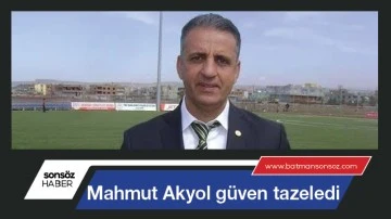 Mahmut Akyol g&uuml;ven tazeledi