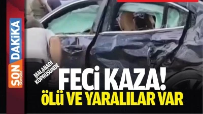 Malabadi K&ouml;pr&uuml;s&uuml;&rsquo;nde feci kaza! &Ouml;l&uuml; ve yaralılar var!