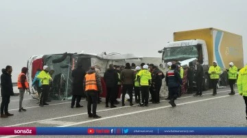 Malatya'da otob&uuml;s devrildi: 4 kişi &ouml;ld&uuml;, 36 kişi yaralandı