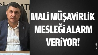 Mali m&uuml;şavirlik mesleği alarm veriyor!