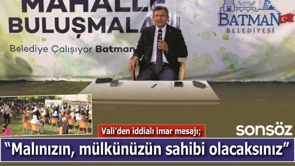 &ldquo;MALINIZIN, M&Uuml;LK&Uuml;N&Uuml;Z&Uuml;N SAHİBİ OLACAKSINIZ&rdquo;