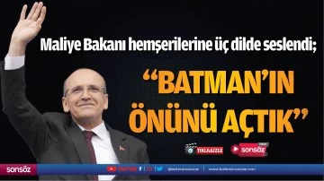 Maliye Bakanı hemşerilerine &uuml;&ccedil; dilde seslendi;
