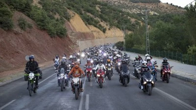 MamekiFest etkinlikleri kapsamında motosiklet turu yapıldı