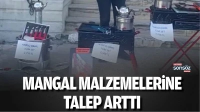 Mangal malzemelerine talep arttı 