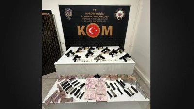Mardin'de 12 ruhsatsız tabanca ele ge&ccedil;irildi