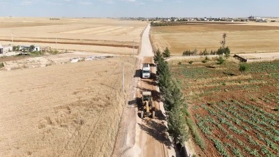 Mardin'de 2 mahallede asfalt &ouml;ncesi hazırlıklar s&uuml;r&uuml;yor