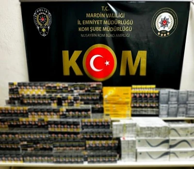 Mardin'de 4 bin 690 paket ka&ccedil;ak sigara ele ge&ccedil;irildi