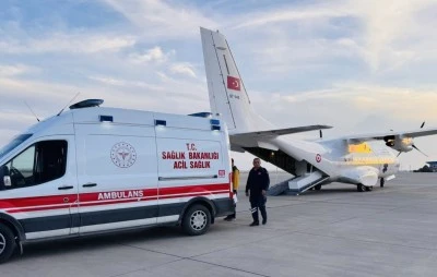 Mardin'de ambulans u&ccedil;ak 6 aylık Delal bebek i&ccedil;in havalandı