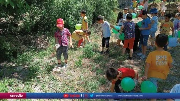 Mardin'de &ccedil;ocuklar &ccedil;evre temizliği yaptı