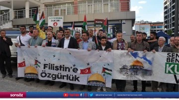 Mardin'de İsrail'in Gazze'ye saldırıları protesto edildi
