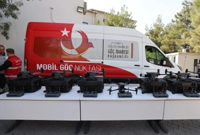 Mardin'de sınır g&uuml;venliği i&ccedil;in 7 dron ve mobil g&ouml;&ccedil; aracı hizmete girdi