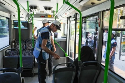 Mardin'de toplu taşıma ara&ccedil;ları denetlendi
