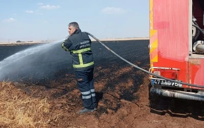 Mardin'de yaklaşık 400 dekar buğday ekili alan yandı