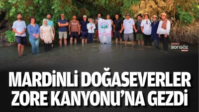 Mardinli Doğaseverler, Zore Kanyonu&rsquo;na gezdi