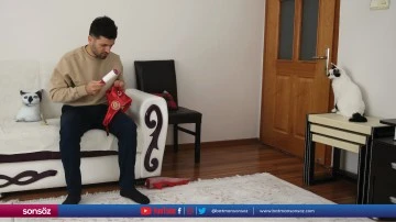 Mardinli itfaiye eri sahiplendiği kedi Enkazı yanından ayırmıyor