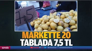 Markette 20, tablada 7,5 TL&hellip;