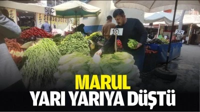 Marul yarı yarıya d&uuml;şt&uuml;
