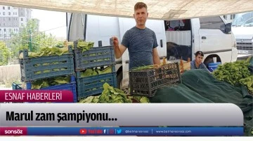 Marul zam şampiyonu&hellip;