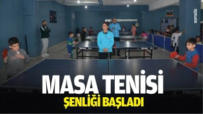 Masa tenisi şenliği başladı