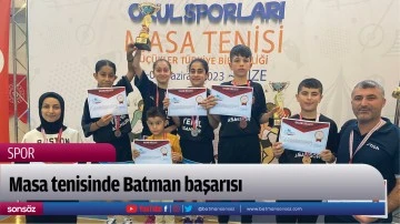 Masa tenisinde Batman başarısı