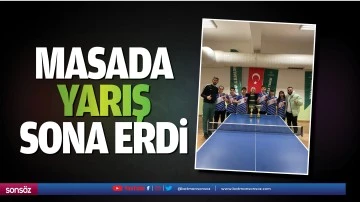 Masada yarış sona erdi