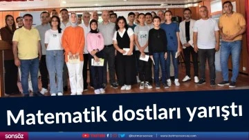 Matematik dostları yarıştı