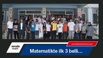 Matematikte ilk 3 belli&hellip;