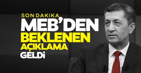 MEB'DEN UZAKTAN EĞİTİM A&Ccedil;IKLAMASI