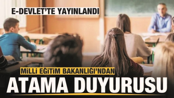 MEB'DEN ATAMA DUYURUSU