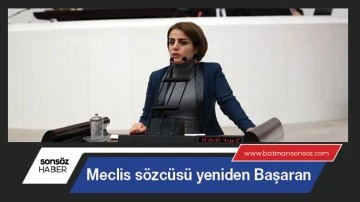 Meclis s&ouml;zc&uuml;s&uuml; yeniden Başaran
