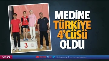 Medine, T&uuml;rkiye 4&rsquo;c&uuml;s&uuml; oldu