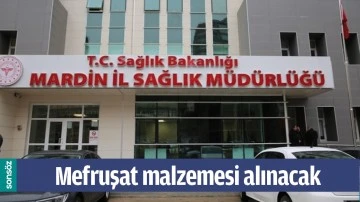 MEFRUŞAT MALZEMESİ ALINACAK