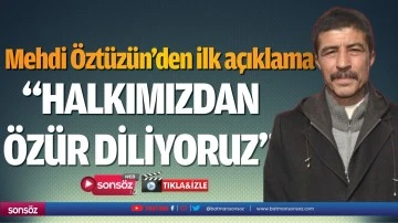Mehdi &Ouml;zt&uuml;z&uuml;n&rsquo;den ilk a&ccedil;ıklama