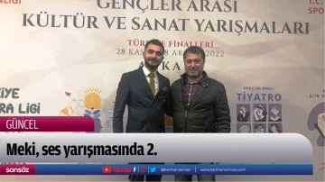 Meki, ses yarışmasında 2.