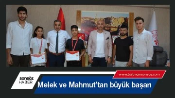 Melek ve Mahmut&rsquo;tan b&uuml;y&uuml;k başarı