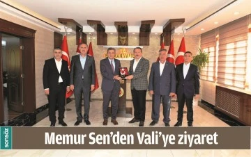 MEMUR SEN&rsquo;DEN VALİ&rsquo;YE ZİYARET