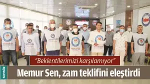 MEMUR SEN, ZAM TEKLİFİNİ ELEŞTİRDİ