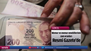 Memur ve memur emeklilerinin zam oranları Resmi Gazete'de