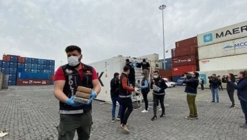 Mersin Uluslararası Limanı'nda 97 kilo 500 gram kokain ele ge&ccedil;irildi