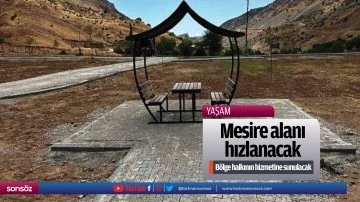 Mesire alanı hızlanacak