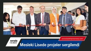 Mesleki Lisede projeler sergilendi