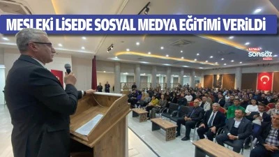 Mesleki Lisede sosyal medya eğitimi verildi 