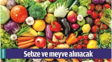 Meyve ve sebze satın alınacaktır