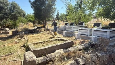 Mezarlıklar kuru otlardan arındırılıyor