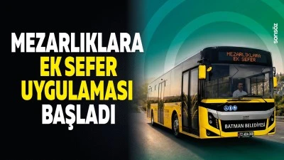 Mezarlıklara ek sefer uygulaması başladı