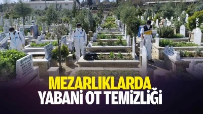 Mezarlıklarda yabani ot temizliği