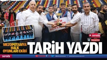 Mezopotamya halk oyunları ekibi tarih yazdı
